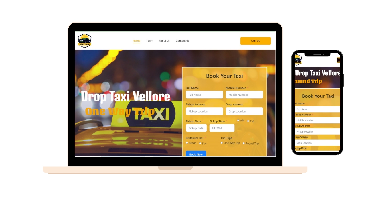 Drop Taxi Website 